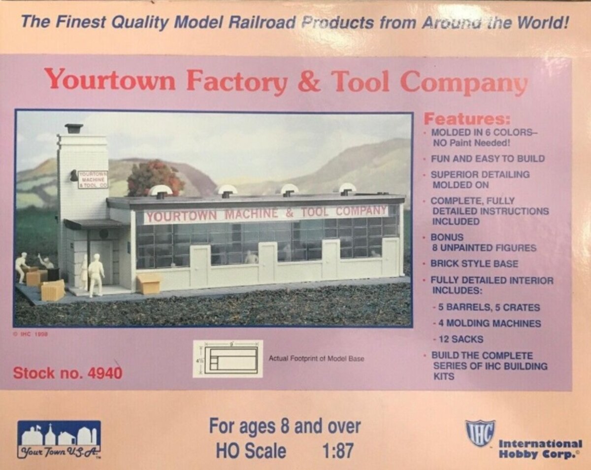 IHC 4940 HO Yourtown Factory & Tool Company Building Kit
