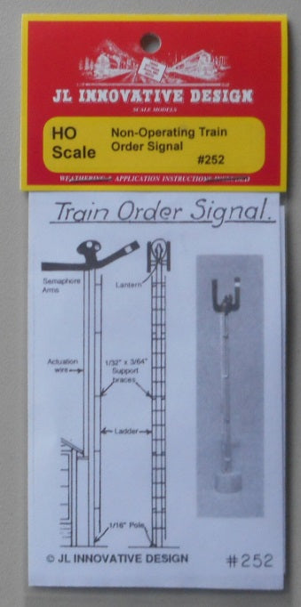 JL Innovative Design 252 HO Scale Non-Operating Train Order Signal Kit