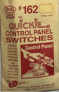 Kadee 162 Multi Scale Momentary Red Quickie Control Panel Switch