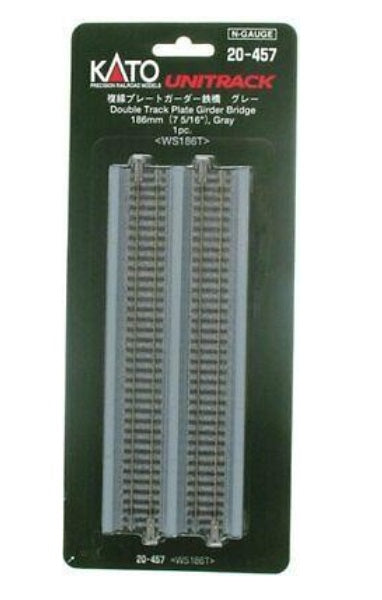 Kato 20-457 N 186 mm 7-5/16" Gray Double Track Plate Girder Bridge