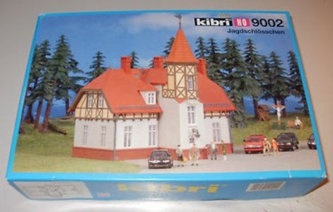 Kibri 9002 HO Jagdschlosschen Church W/Red Roof Kit