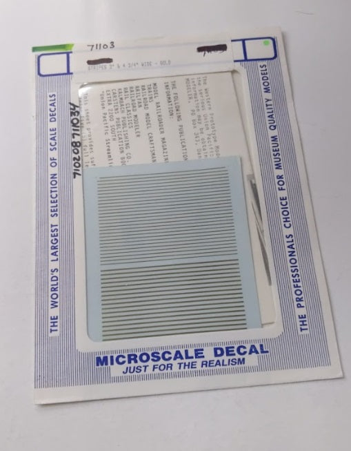 Microscale 71103 N 3 & 4-3/4