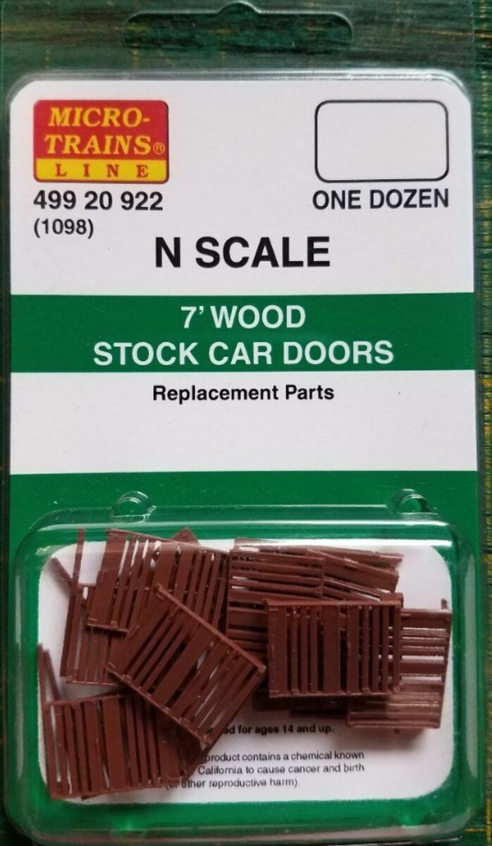 Micro-Trains 49920922 N 7' Stock Car Doors