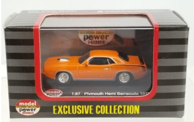Model Power 19452 HO Orange Plymouth Hemi Barracuda 1970 Minis