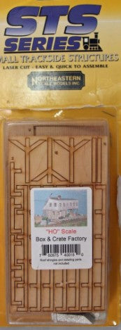 Northeastern Scale Models 40015 HO Box & Crate Factory Building Kit