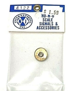 NJ International 4122 HO/N/O Brass Signal Head Disc
