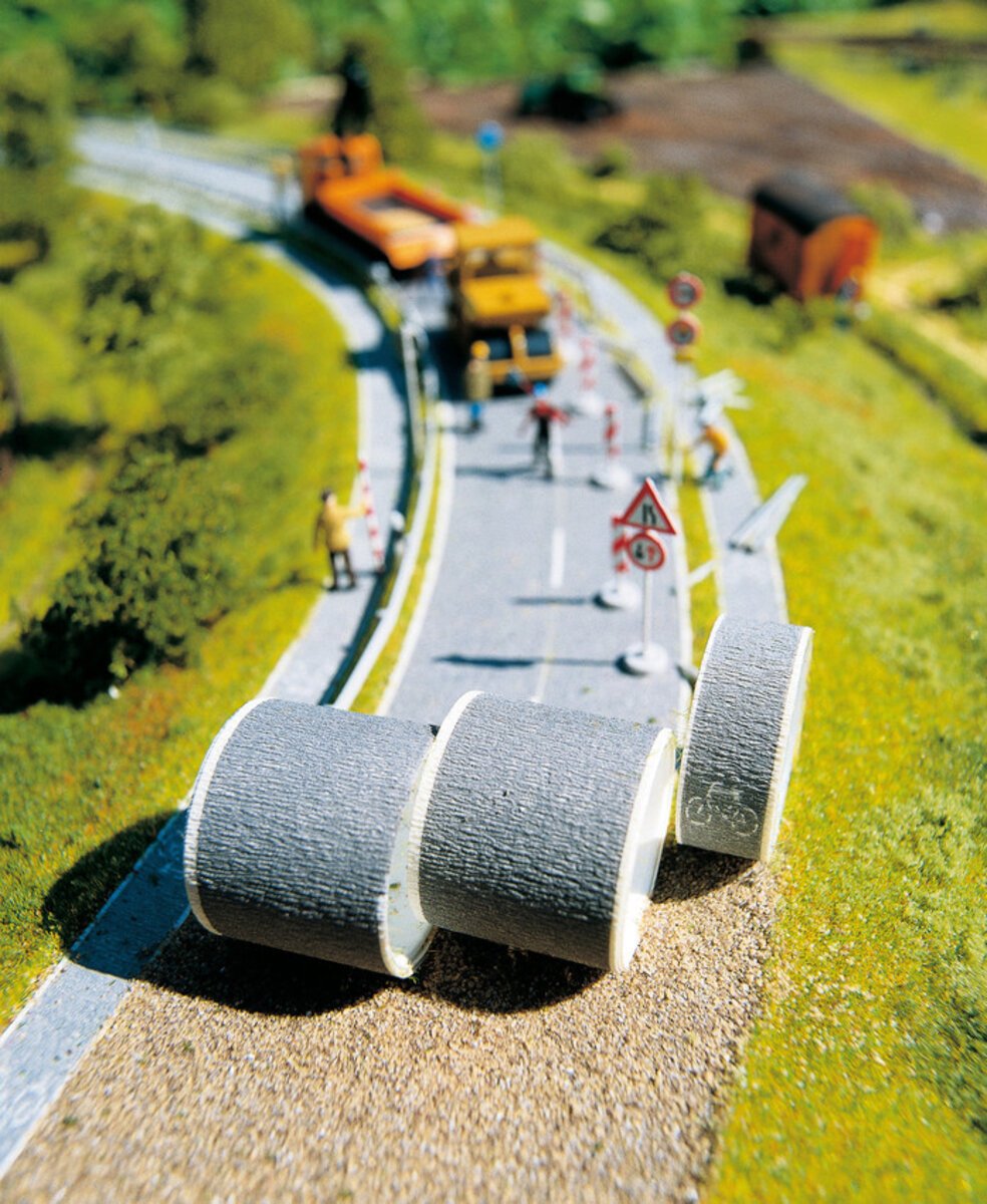 Noch 60500 HO Country Flexible Roadway (Gray) - 39 x 1.9" 1m x 48mm (Pack of 2)