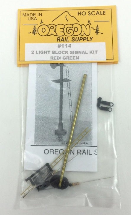 Oregon Rail Supply 114 HO 2-Light Signal Kit