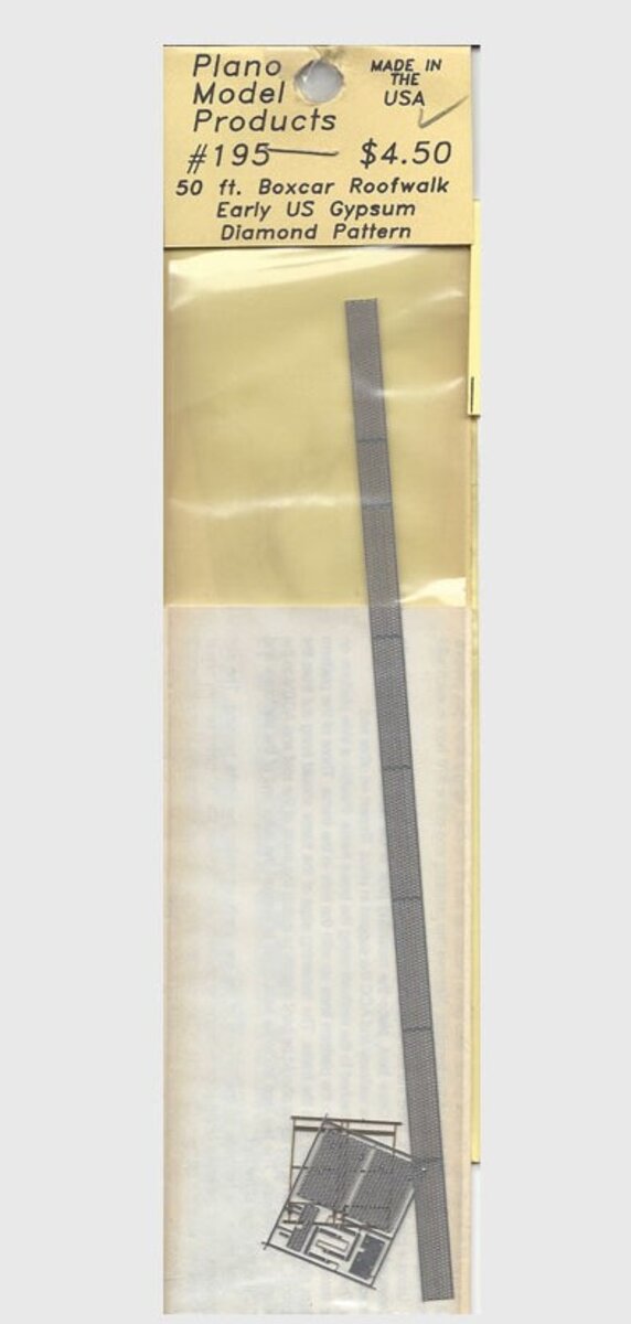 Plano Model Products 565-195 50' Box Car Walkway US Gypsum