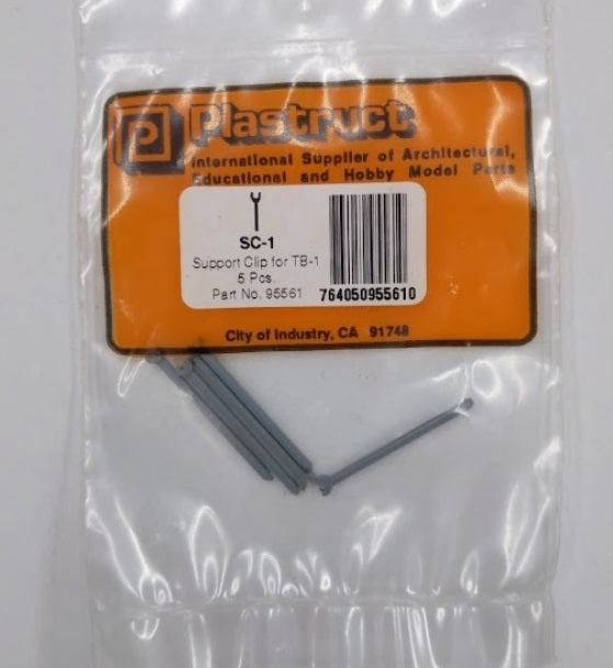 Plastruct 95561 3/64" Pipe Support Clip (Pack of 5)