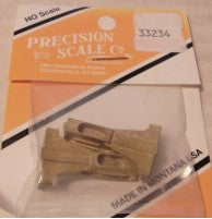 Precision Scale Co. 33234 HO Passenger End Draft Sill (Pack of 2)