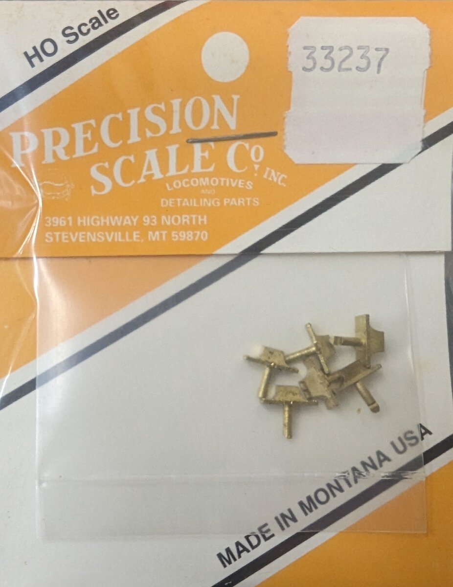 Precision Scale Company 33237 HO Vent, Double Garland, Cleristory Mount Brass