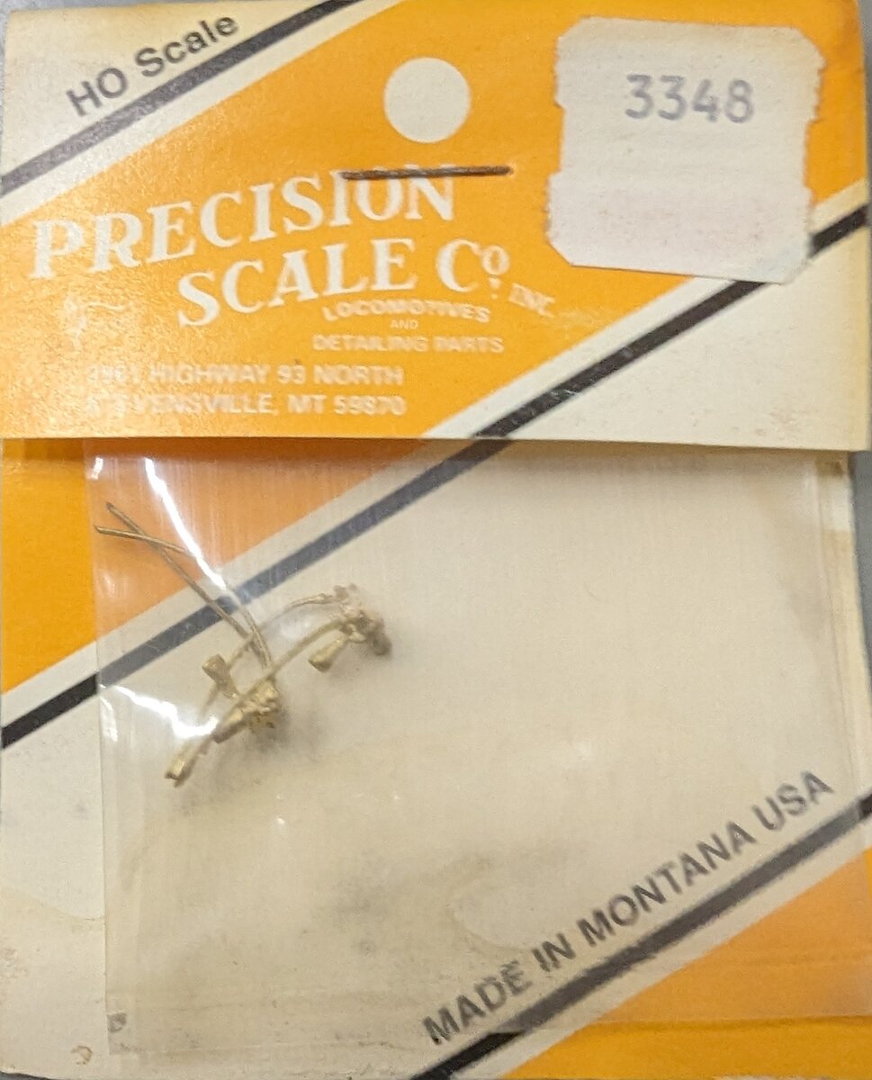 Precision Scale Co. 3348 HO Rio Grande Brass Sanders with Pipes (Pack of 2)