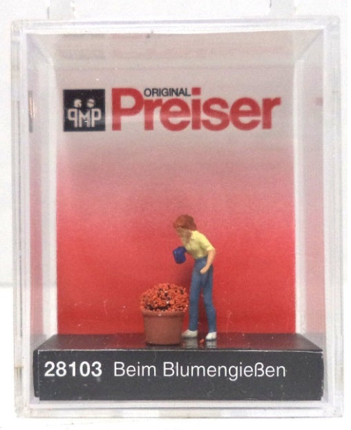 Preiser 28103 HO Scale Woman Watering Flowers Figure