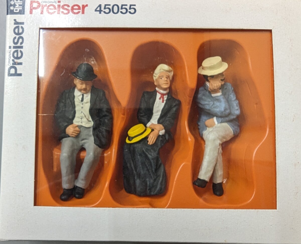 Preiser 45055 G Early 1900's Seated Passengers (Set of 3)