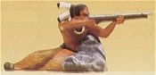 Preiser 54617 G Indian Warrior Shooting Gun Figure
