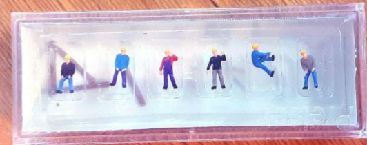 Preiser 88512 Z Railroad Track Worker Figures (Set of 6)
