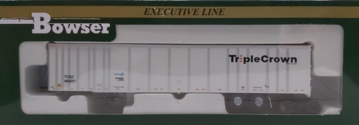 Bowser 40524 HO Triple Crown 53' Plate Wall RoadRailer #463001 w/Medium Logo