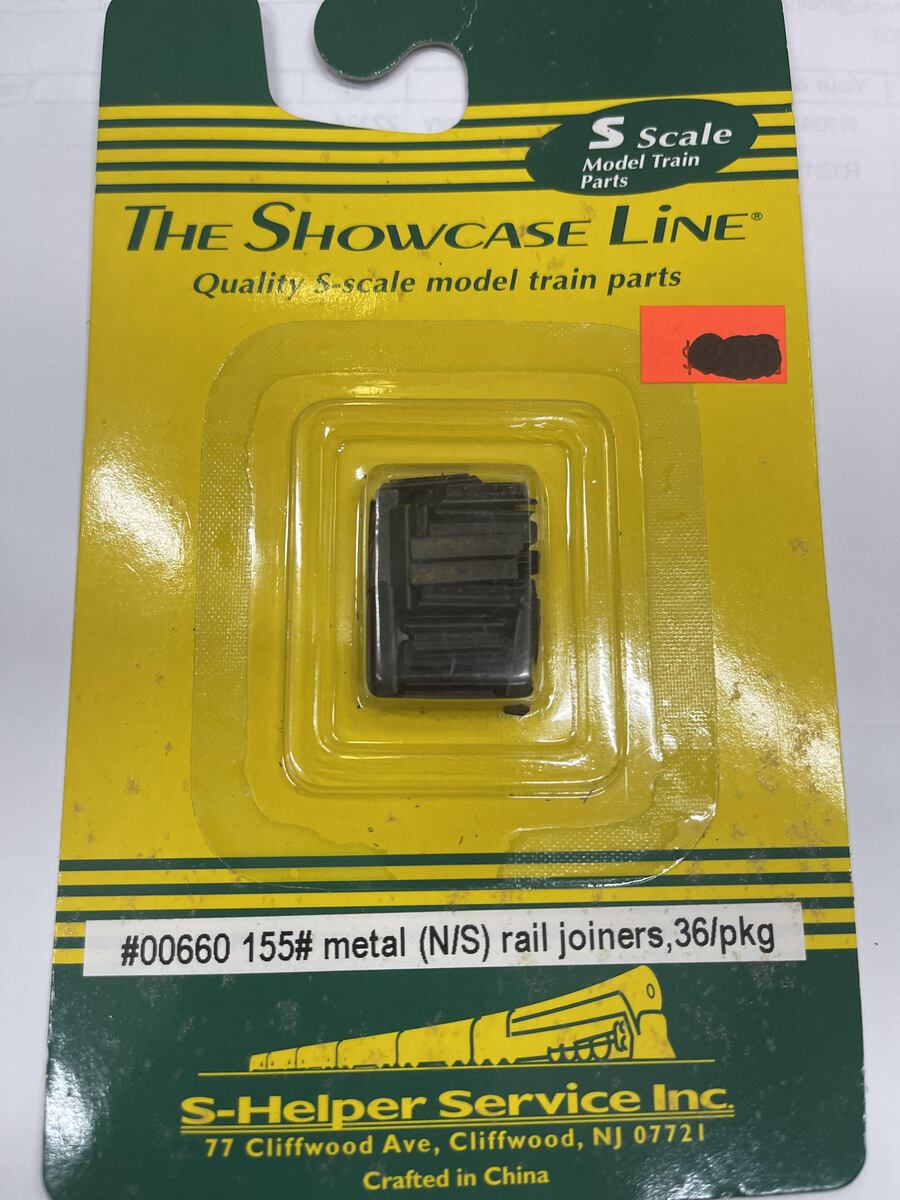 S-Helper Service 00660 S 155# Metal (NS) Rail Joiners (Pack of 36)