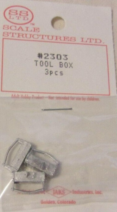 Scale Structures 2303 HO Scale Tool Box (Bag of 3)