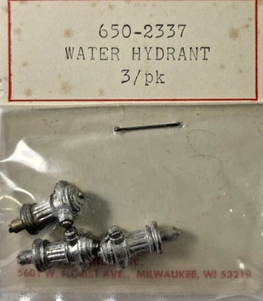 Scale Structures 2337 HO Scale Water Hydrant (Pack of 3)