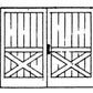 Scale Structures 2365 HO Freight Door without Transom (Pack of 4)