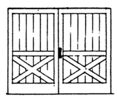 Scale Structures 2365 HO Freight Door without Transom (Pack of 4)