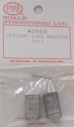 Scale Structures 2405 HO Scale Coke Machine Upright (Pack of 2)