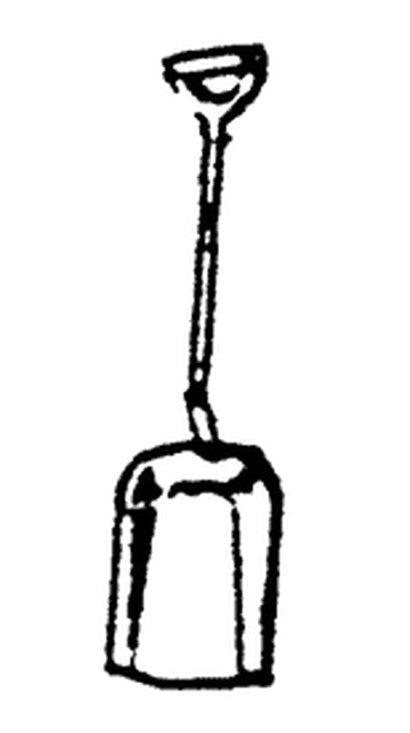Scale Structures 2508 Long Scoop Shovel (Pack of 3)