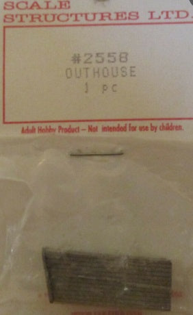 Scale Structures 2558 HO Outhouse