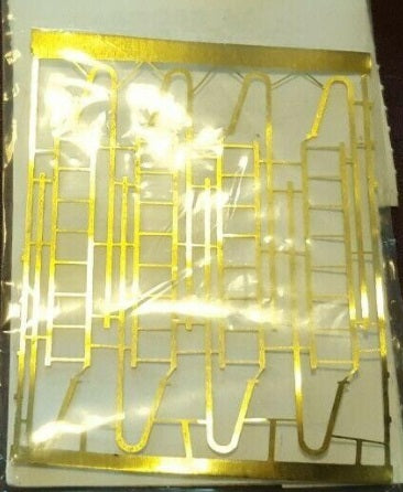 Scale Structures 4137 HO Caboose Ladders Brass (Pack of 4)