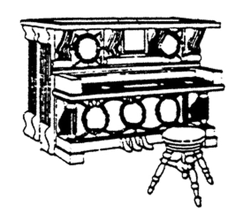 Scale Structures 5140 Piano & stool
