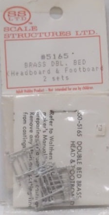 Scale Structures 5165 HO Brass Double Bed Head & Foot Board Metal Kit