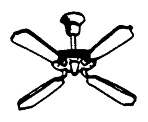 Scale Structures 5177 HO Ceiling Fan Kit (Pack of 2)