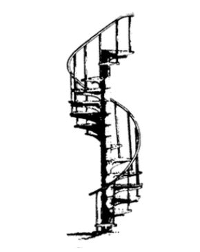 Scale Structures 5188 Spiral Staircase