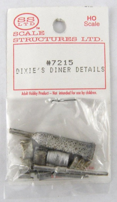 Scale Structures 7215 HO Scale Dixie's Diner Metal Details