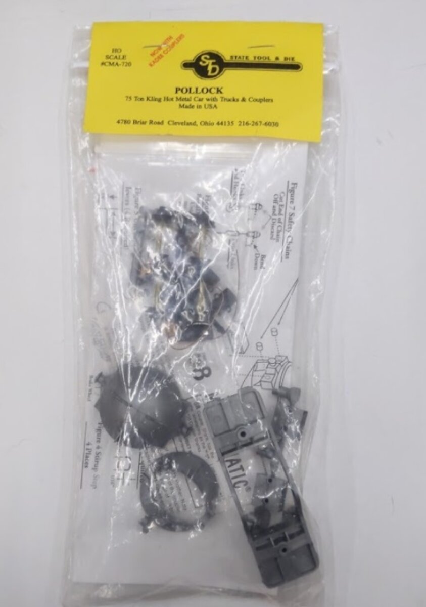 State Tool & Die 720HO  Pollock 75-Ton Hot Metal Car Kit