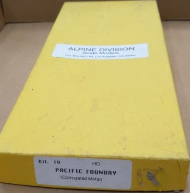 Alpine Division Scale Models 19 HO Pacific Foundry Corrugated Metal Kit