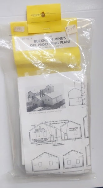 Alpine Division Scale Models 4 HO Buckhorn Mine's Ore Processing Plant  Kit