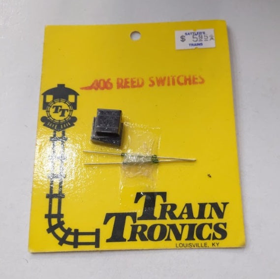 Train Tronics 406 HO Reed Switches & Magnets (Pack of 2)