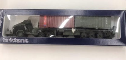 Trident Miniatures 90144 Army Tractor/trailer w/2 Containers Kit