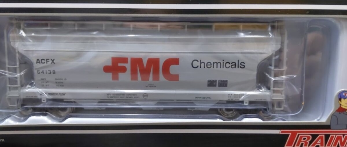 Atlas 20000475 HO FMC Chemicals #64138 ACF 3560 Covered Hopper Car