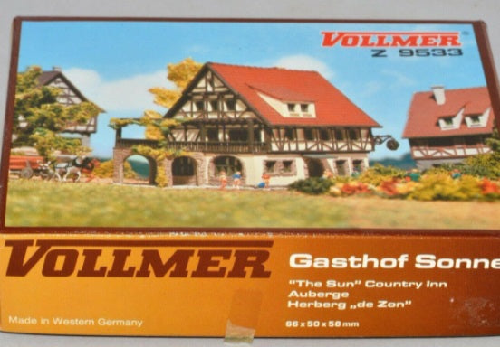 Vollmer 9533 Z Scale Half-timber Inn Sonne Kit
