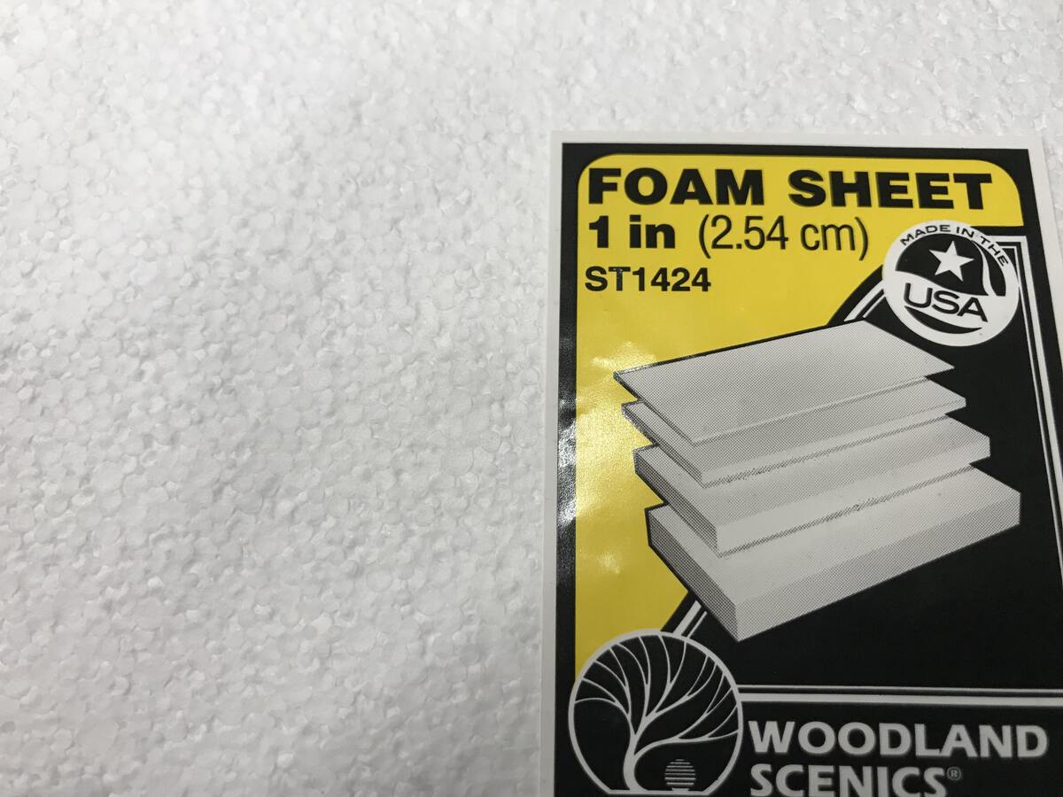 Woodland Scenics ST1424 1" x 12" x 24" Foam Sheet Single Piece