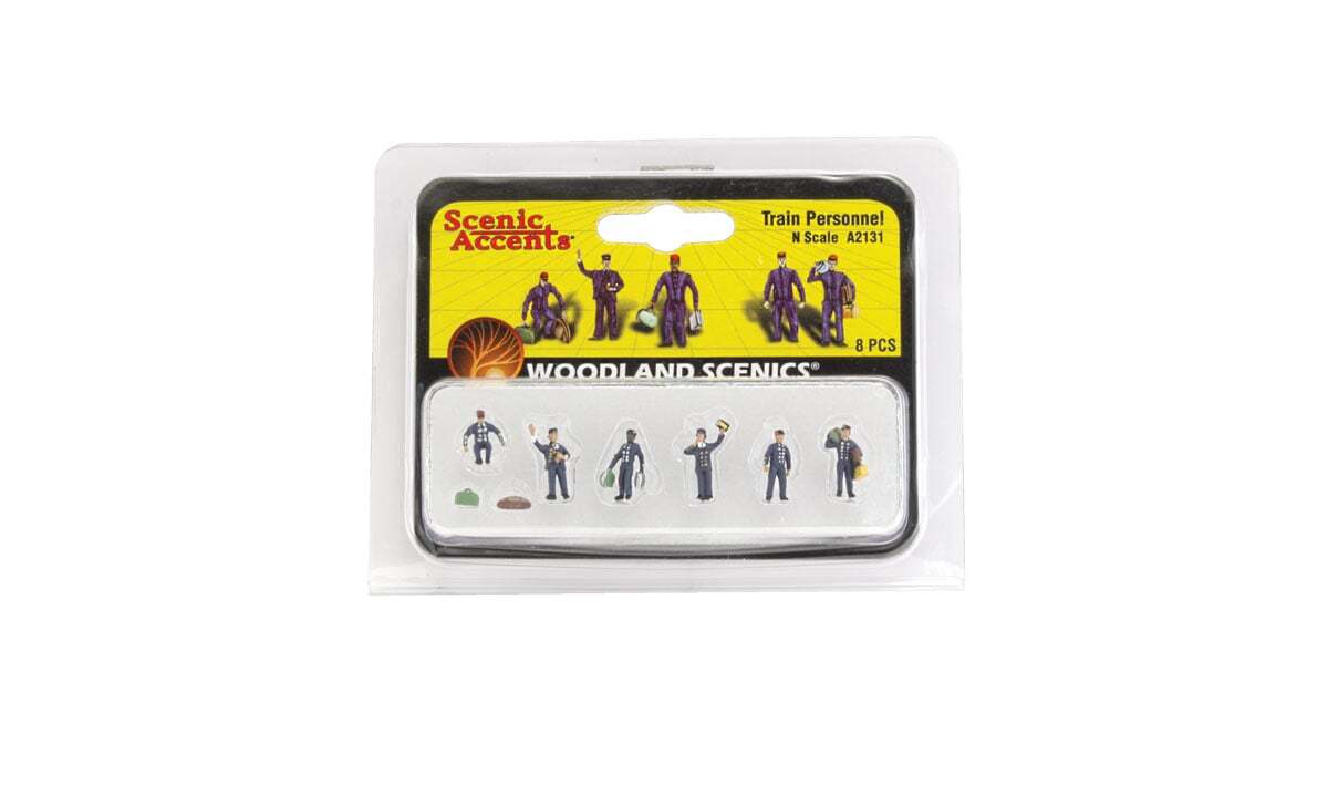 Woodland Scenics A2131 NScale Scenic Accents Train Personnel Figures (Set of 8)