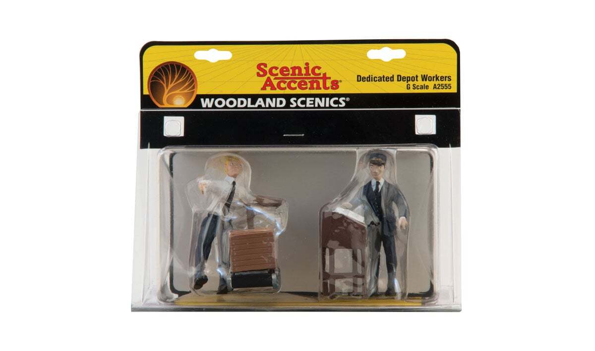 Woodland Scenics A2555 G Dedicated Depot Worker Figures (Set of 2)
