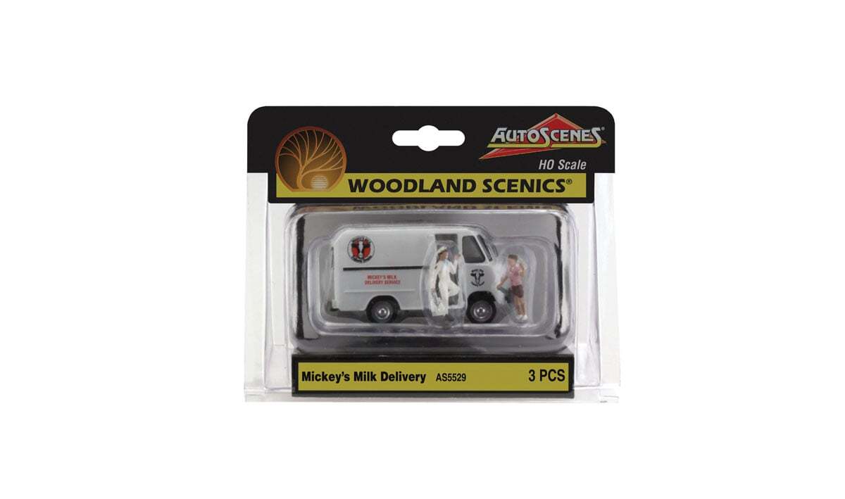 Woodland Scenics AS5529 HO AutoScenes Mickey's Milk Delivery