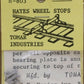 Tomar Industries H-803 HO Hayes Wheel Stops (Pack of 4)