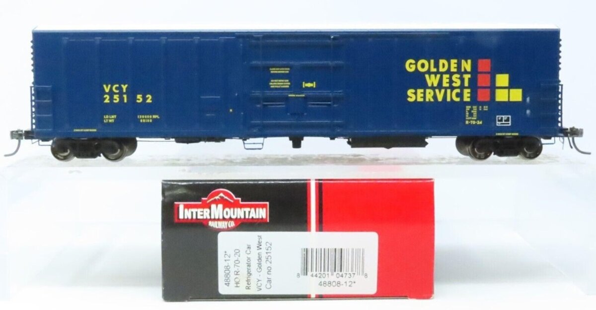 InterMountain 48808-12 HO VCY Golden West Service R-70-20 Refrig Car #25152
