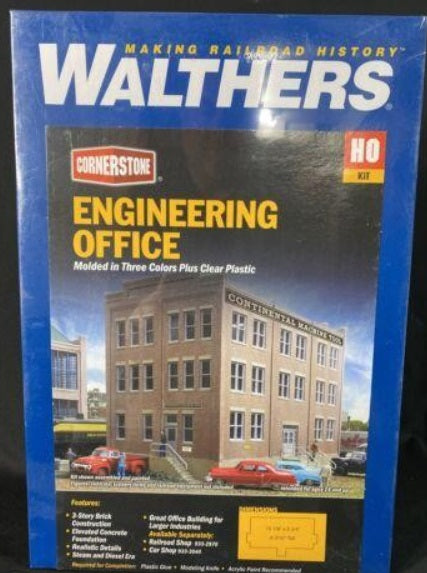 Walthers 933-2967 HO Cornerstone Series Engineering Office Building Kit